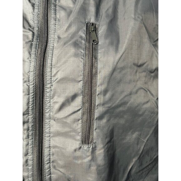 Fu Da Gray Zip Front Lightweight Puffer Vest Size XL Casual  Layering Streetwear - Picture 5 of 9